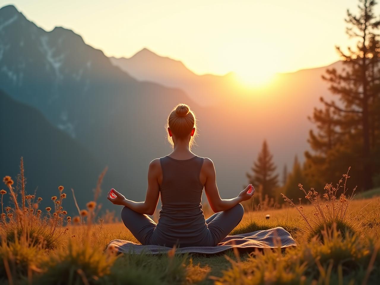 Yoga en montagne